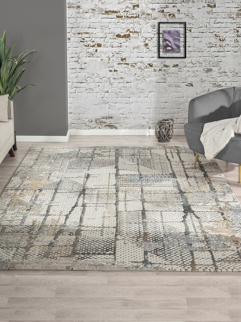 

OBSESSIONS Cream-Coloured Abstract Carpet