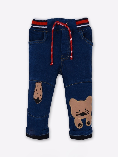 

Little County Boys Blue Embroidered Stretchable Jeans