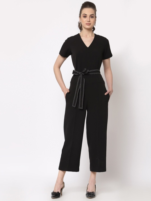 

OFFICE & YOU Women Black Basic Jumpsuit