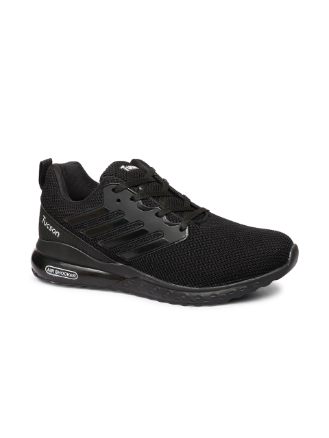 

Tucson Men Black Textile Running Sports Shoes