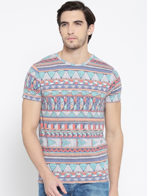 

Jack & Jones Men Multicoloured Printed Round Neck T-shirt, Multi
