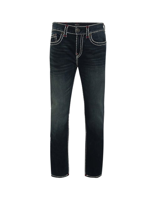 

True Religion Men Blue Slim Fit Heavy Fade Jeans