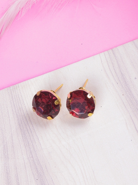 

DIVA WALK Red Contemporary Studs Earrings