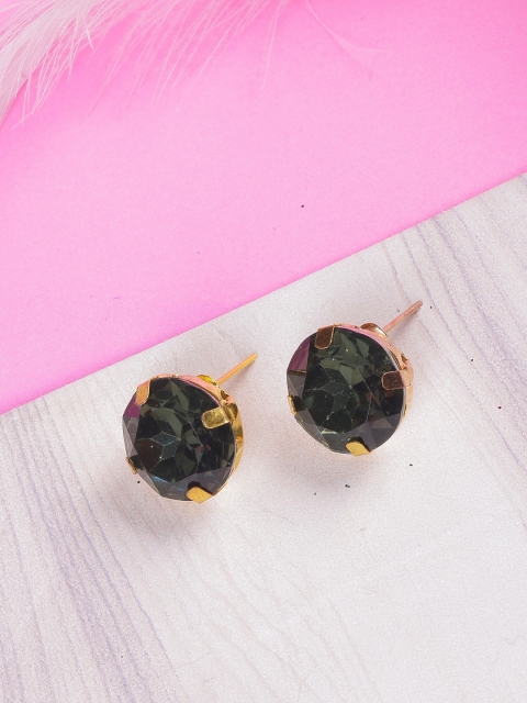 

DIVA WALK Black Contemporary Studs Earrings