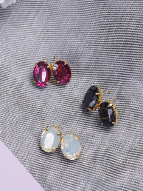 

DIVA WALK Purple Contemporary Studs Earrings