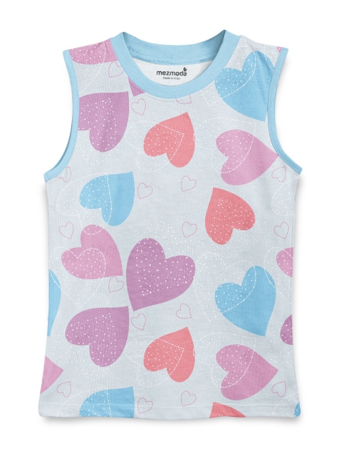 

mezmoda Girls Blue Printed T-shirt