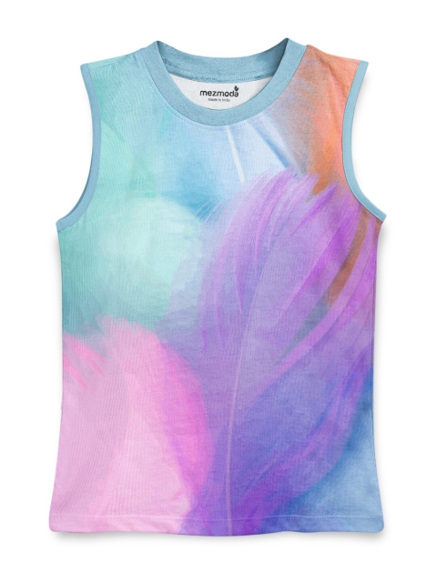 

mezmoda Girls Multicoloured Printed T-shirt, Multi