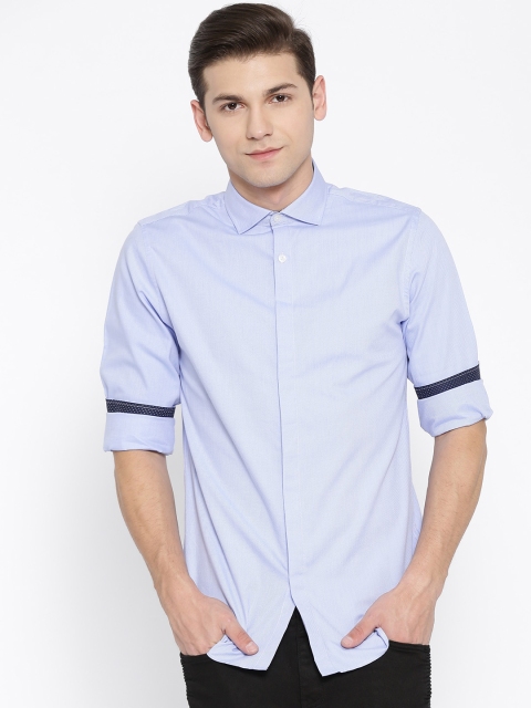 

Jack & Jones Men Blue Slim Fit Striped Casual Shirt