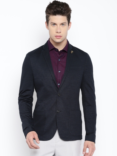 

Jack & Jones Navy Single-Breasted Slim Fit Smart Casual Blazer, Navy blue