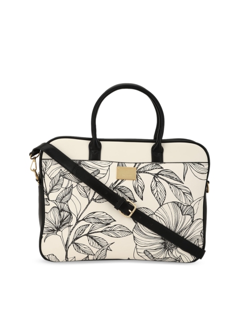 

Van Heusen Woman Beige Floral Printed Handheld Bag