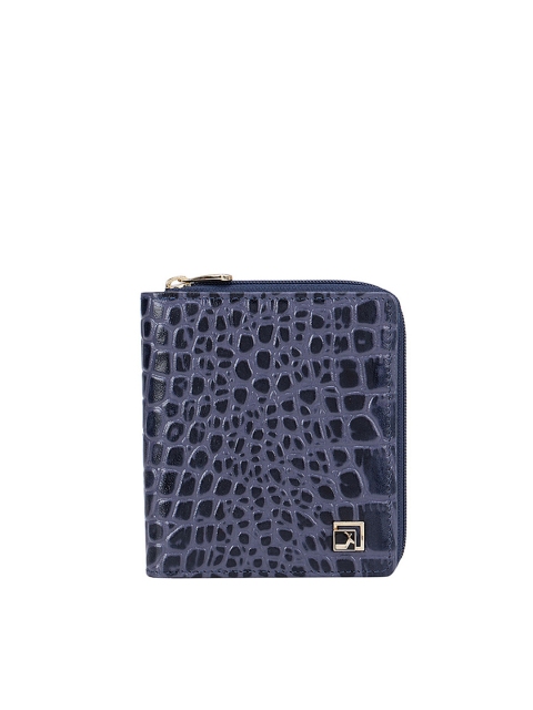 

Da Milano Women Blue & Red Textured Leather Envelope