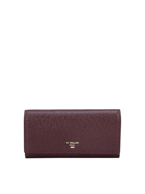 

Da Milano Women Burgundy Leather Two Fold Wallet