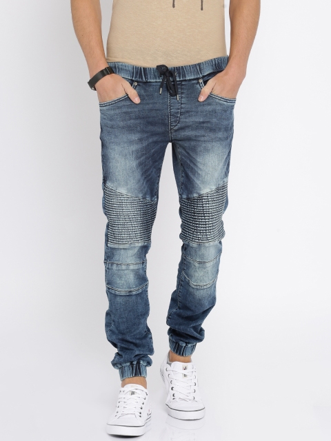 

Jack & Jones Men Blue Ben Skinny Fit Stretchable Joggers
