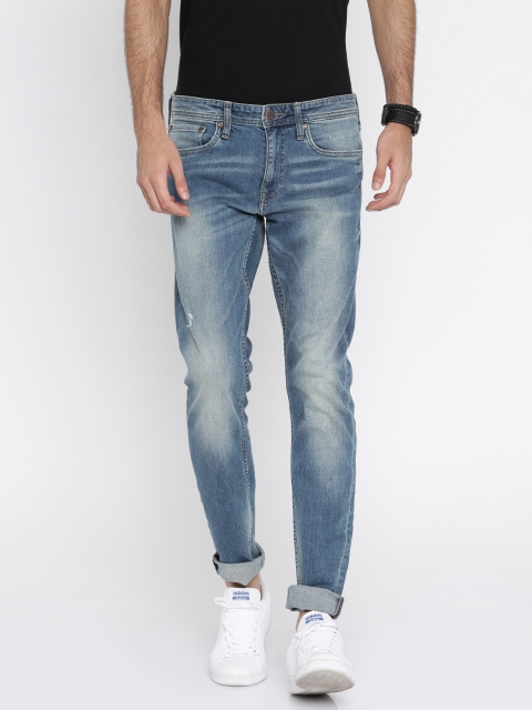 

Jack & Jones Men Blue Slim Fit Low Rise Low Distressed Stretchable Jeans