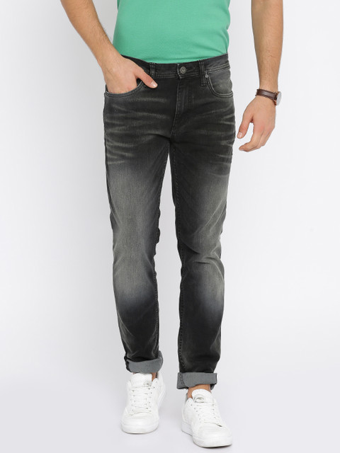 

Jack & Jones Men Black Tim Slim Fit Stretchable Jeans