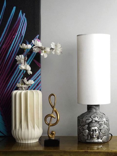 

THE ARTMENT Silver-Toned Impressionist Nirvana Lamp Shade