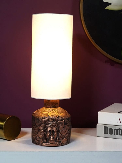 

THE ARTMENT Brown Cylinder-Shaped Impressionist Nirvana Table Lamp