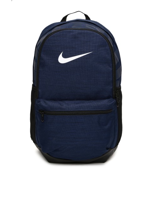 

Nike Unisex Navy Printed Brasilia Medium Training Laptop Backpack, Navy blue