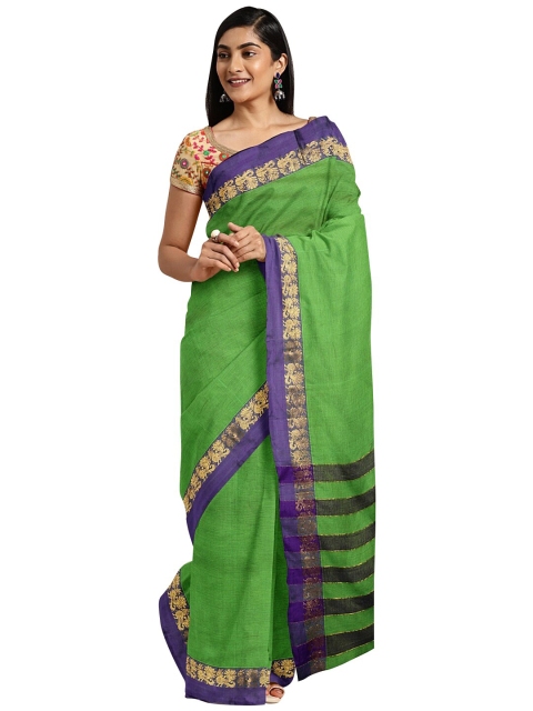 

KALINI Green & Blue Pure Cotton Venkatgiri Saree