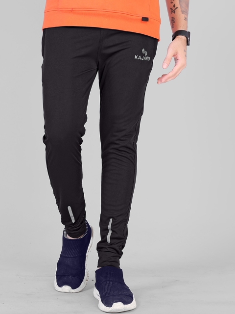 

KAJARU Men Black Solid Track Pants