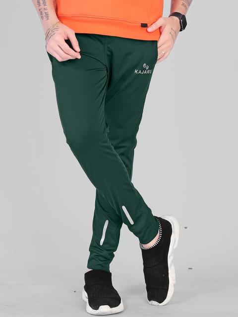 

KAJARU Men Green Solid Joggers