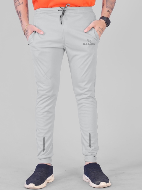 

KAJARU Men Grey Solid Joggers