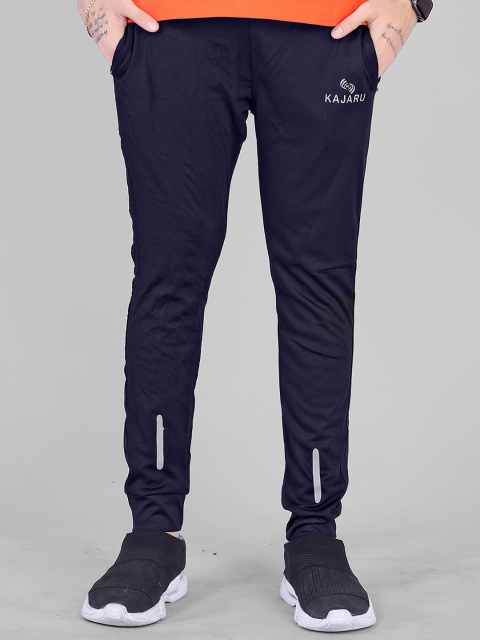 

KAJARU Men Navy Blue Solid Joggers