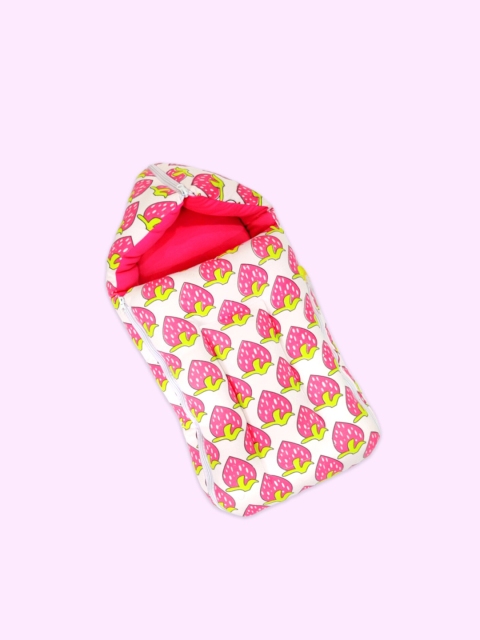 

Born Babies Unisex Infant Pink & Green Printed Sleeping Bag