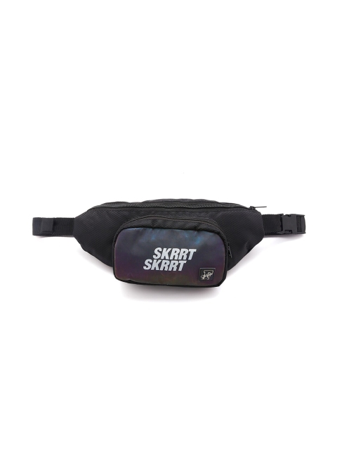 

FUGAZEE Unisex Black Rainbow Reflective Waist Pouch