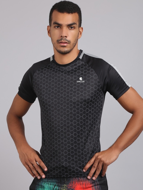 

Gallus Men Black Printed Dri-FIT T-shirt