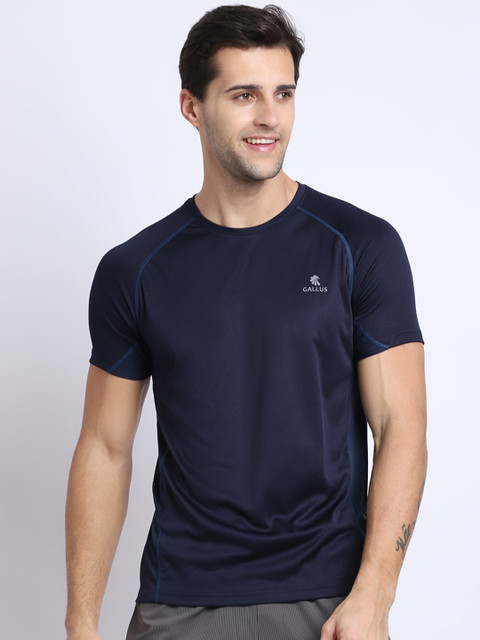 

Gallus Men Navy Blue Dri-FIT T-shirt