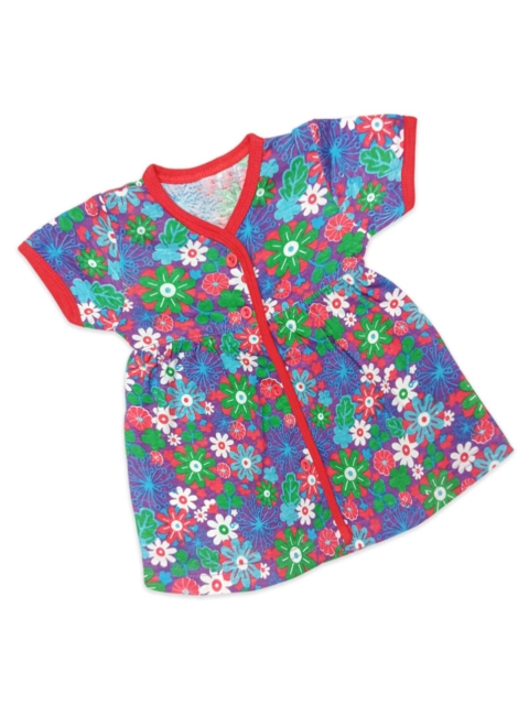 

Born Babies Red Floral A-Line Mini Dress