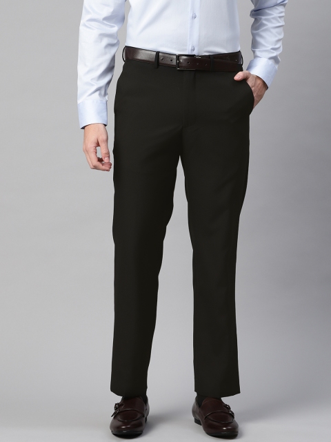

Marks & Spencer Men Black Regular Fit Formal Trousers