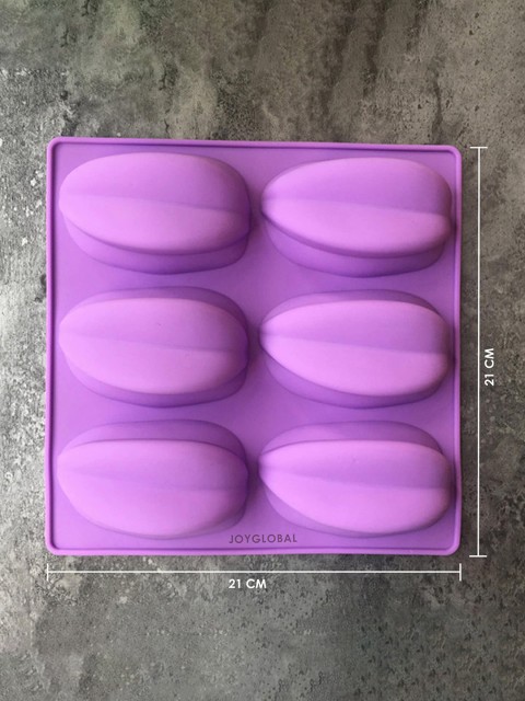 

JoyGlobal Purple Silicone 6 Starfruit Cavity Baking Mold