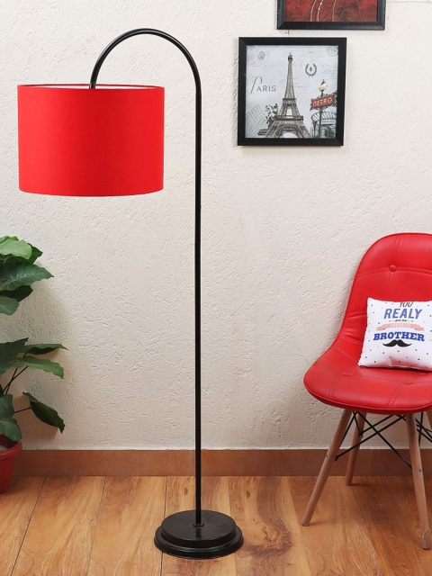 

Beverly Studio U Arm Red Shade & Metal Floor Lamp