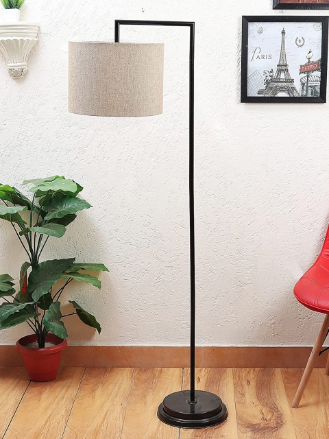 

BEVERLY STUDIO Brown L Arm Metal Floor lamp