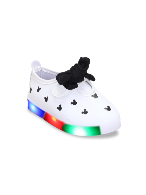 

Hopscotch Girls White PU Sneakers