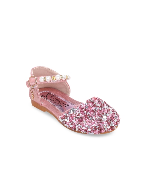 

Hopscotch Girls Pink Embellished Ballerinas Flats