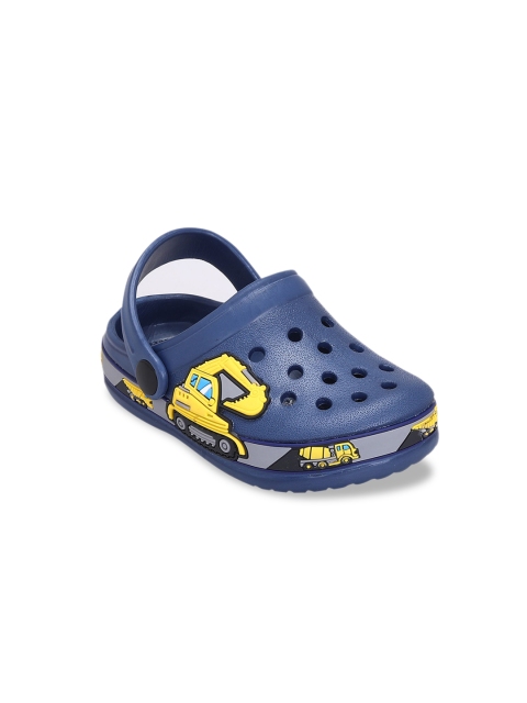 

Hopscotch Boys Blue Printed Clogs