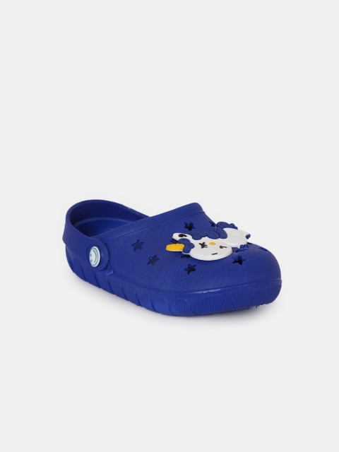 

Hopscotch Boys Blue Printed Clogs