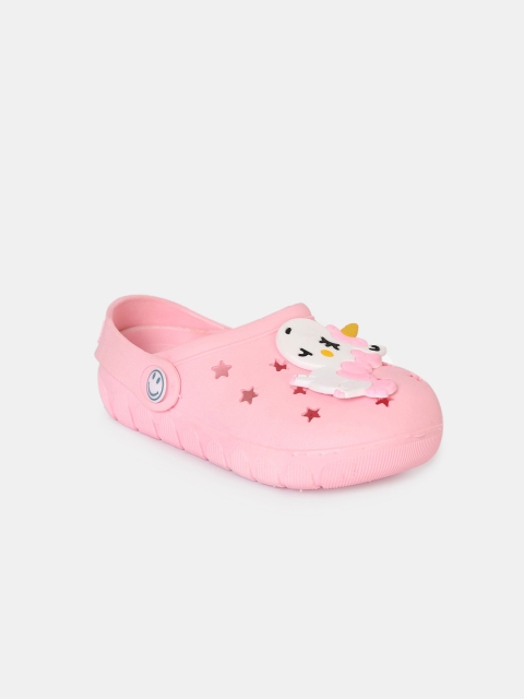 

Hopscotch Girls Pink Printed Clogs