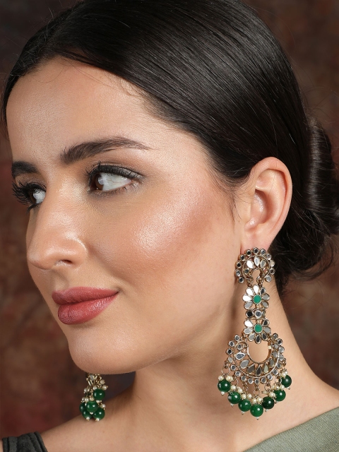 

Ishin Gold-Toned Classic Chandbalis Earrings