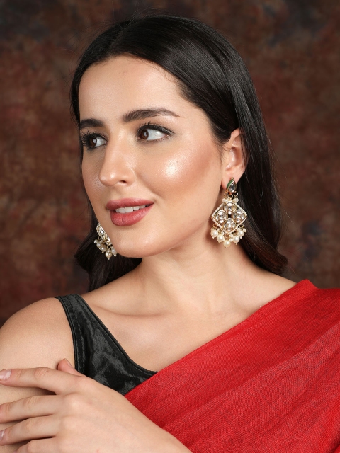

Ishin Gold-Toned Square Drop Earrings