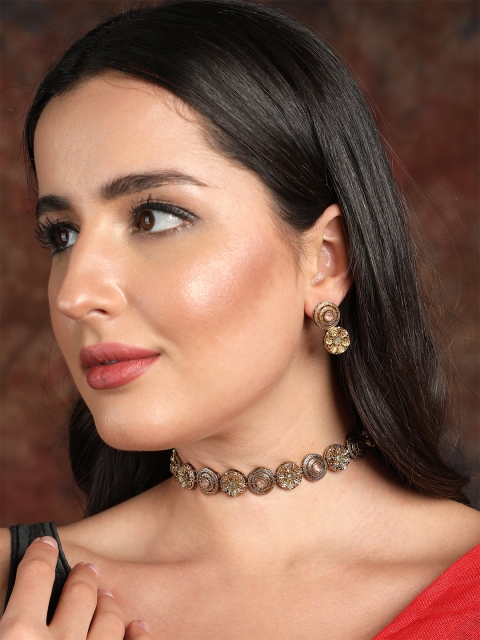 

Ishin Gold-Plated & Stone-Studded Jewellery Set