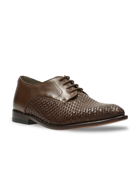 

Clarks Men Brown Leather Derbys