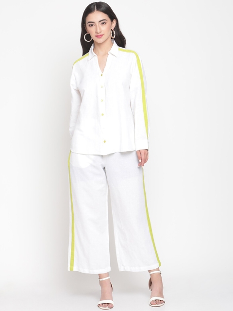 

Twenty3 Women White Shirt & Trousers