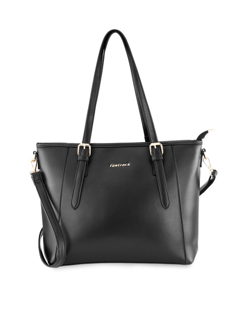 

Fastrack Black PU Structured Shoulder Bag