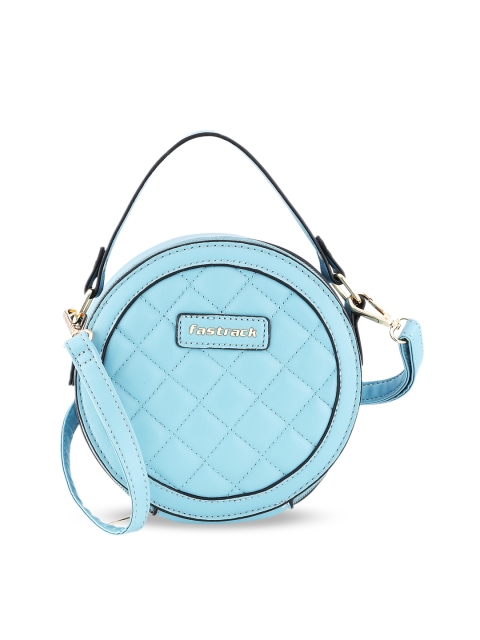 

Fastrack Blue PU Bowling Sling Bag with Quilted
