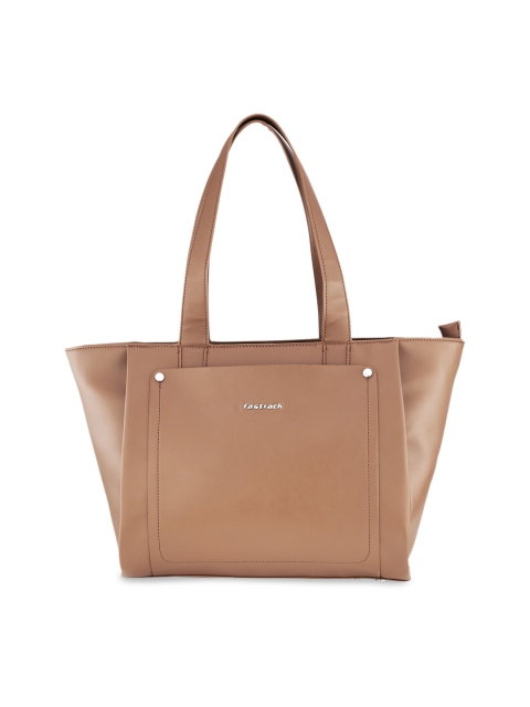 

Fastrack Tan PU Oversized Structured Shoulder Bag