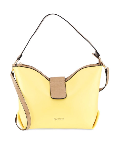 

Fastrack Yellow PU Structured Shoulder Bag